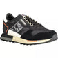 Chic Black Sports Sneakers with Contrasting Details