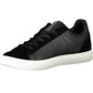 Elevated Black Sports Sneakers with Contrast Accents