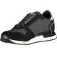 Sleek Black Sneakers with Logo Accent