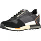 Chic Black Sports Sneakers with Contrasting Details