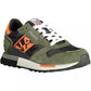 Trendy Green Lace-Up Sneakers
