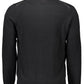 Elegant Black Wool Cardigan with Zip Detail