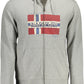 Chic Gray Hooded Zip Pocket Sweatshirt