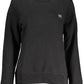 Elegant Black Cotton Crew Neck Sweater