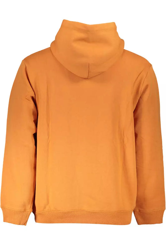 Vibrant Orange Hooded Sweatshirt