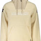 Beige Eco-Conscious Half-Zip Hooded Sweatshirt