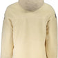 Beige Eco-Conscious Half-Zip Hooded Sweatshirt