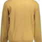 Beige Cotton Sweatshirt with Central Zip Pocket