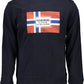 Chic Blue Cotton Crewneck Sweatshirt