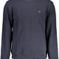 Stylish Blue Crew Neck Embroidered Sweater