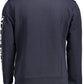 Chic Blue Round Neck Printed Sweatshirt