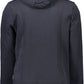 Chic Blue Organic Cotton Hooded Sweatshirt