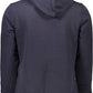 Organic Blue Cotton Hooded Sweatshirt