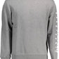 Chic Gray Cotton Blend Sweater