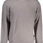 Chic Gray Crew Neck Logo Sweatshirt