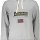 Chic Gray Half-Zip Hooded Sweatshirt