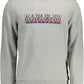 Chic Gray Printed Logo Sweatshirt