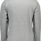 Elegant Gray Crew Neck Cotton Sweater