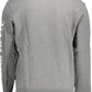 Chic Gray Long-Sleeved Sweatshirt with Logo Print