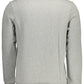 Chic Gray Printed Logo Sweatshirt