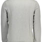 Chic Gray Cotton Sweatshirt with Logo Print