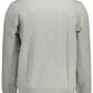 Sleek Gray Cotton Sweatshirt with Logo Print