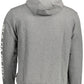 Chic Gray Long-Sleeved Hooded Sweatshirt