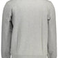 Chic Grey Cotton Sweatshirt with Iconic Print