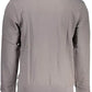 Chic Gray Crew Neck Logo Sweatshirt