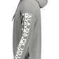 Chic Gray Long-Sleeved Hooded Sweatshirt