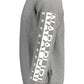 Chic Gray Long-Sleeved Sweatshirt with Logo Print
