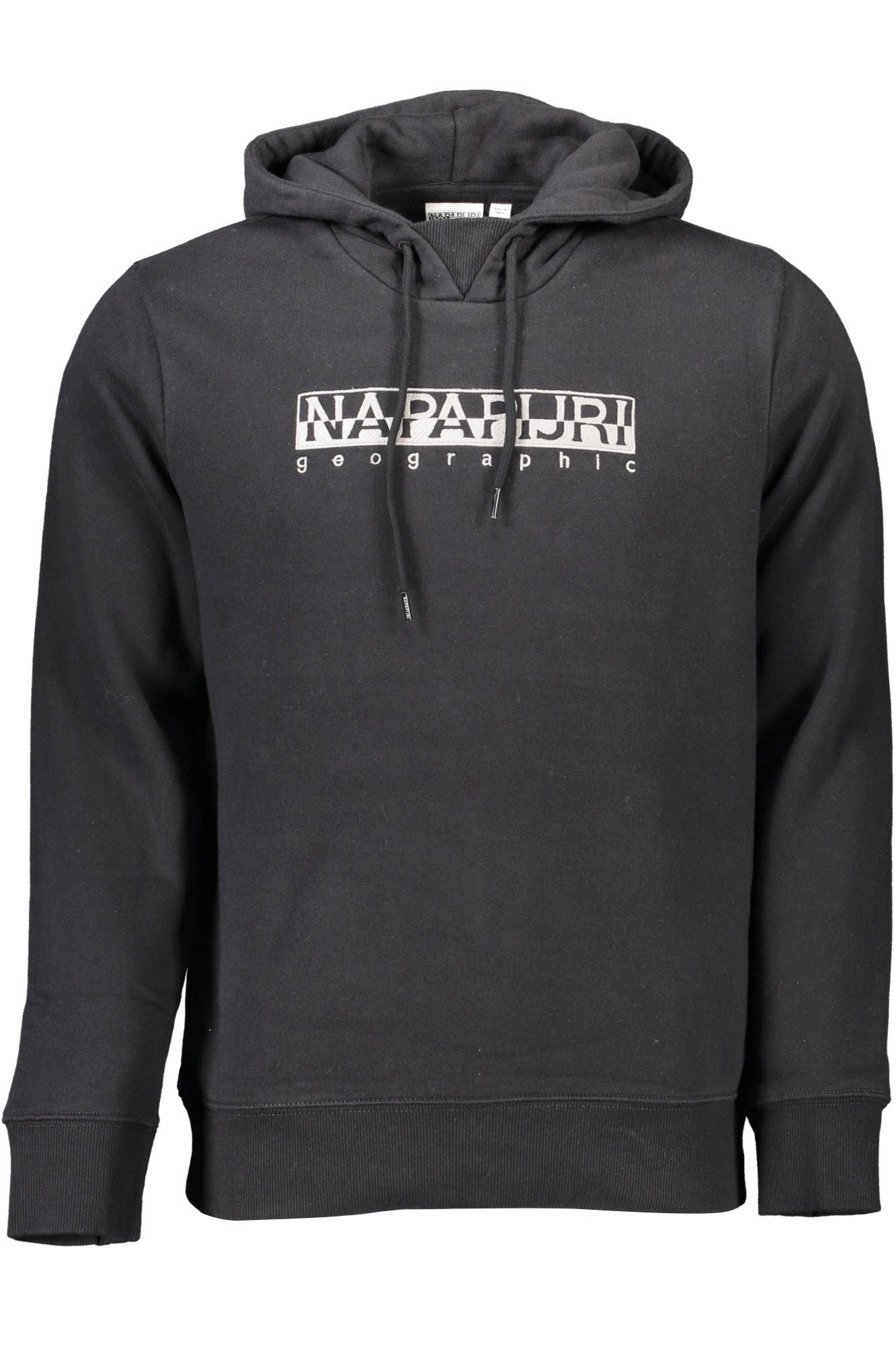 Eco-Conscious Hooded Black Sweatshirt