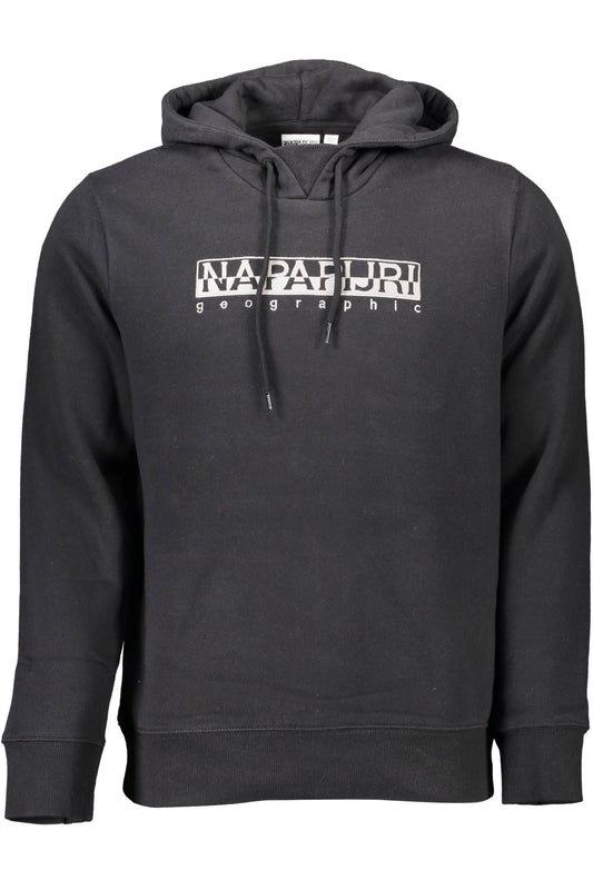 Eco-Conscious Hooded Black Sweatshirt