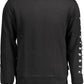 Chic Black Cotton Crewneck Sweatshirt