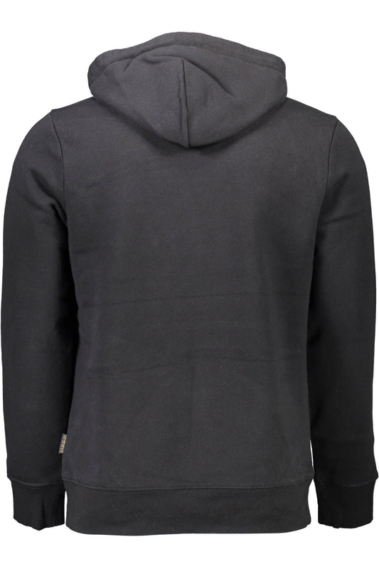 Eco-Conscious Hooded Black Sweatshirt