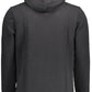 Chic Hooded Sweatshirt with Sleek Logo Print