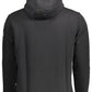 Elegant Black Cotton Hooded Sweatshirt