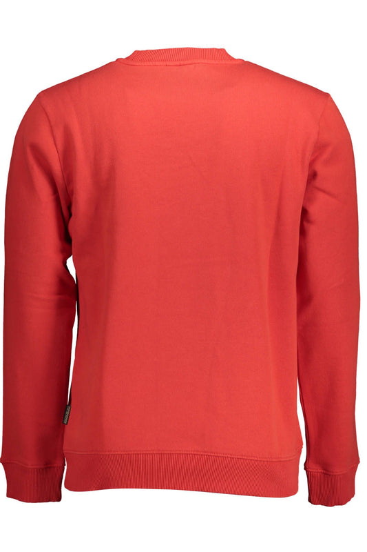 Organic Cotton Embroidered Sweater - Bold Red