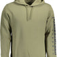 Green Hooded Sweatshirt with Logo Print