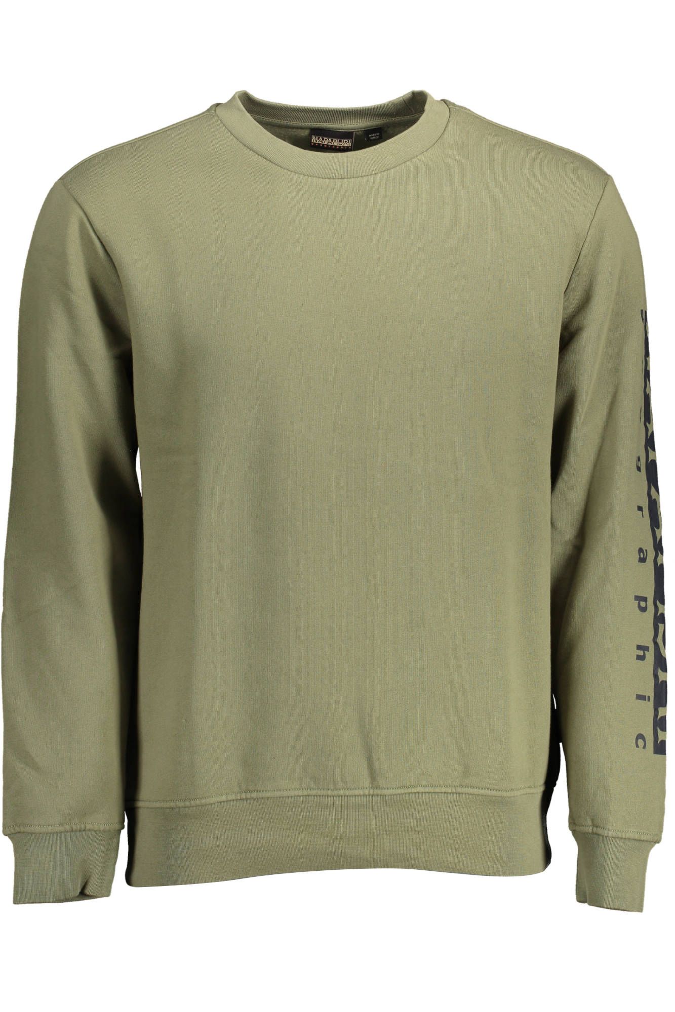 Emerald Elegance Cotton Sweatshirt