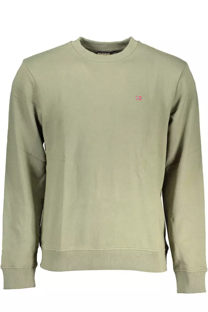 Emerald Crew Neck Embroidered Sweatshirt