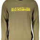 Elegant Green Cotton Crewneck Sweatshirt