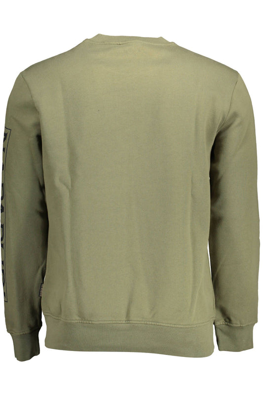 Emerald Elegance Cotton Sweatshirt