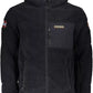 Elegant Black Hooded Jacket with Contrasting Details