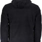 Elegant Black Hooded Jacket with Contrasting Details