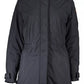 Chic Black Hooded Jacket with Logo Detail