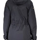 Chic Black Hooded Jacket with Logo Detail
