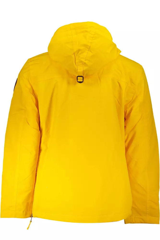 Radiant Yellow Rainforest Jacket with Eco-Friendly Style