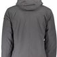 Sleek Gray Hooded Jacket - Eco-Conscious Style