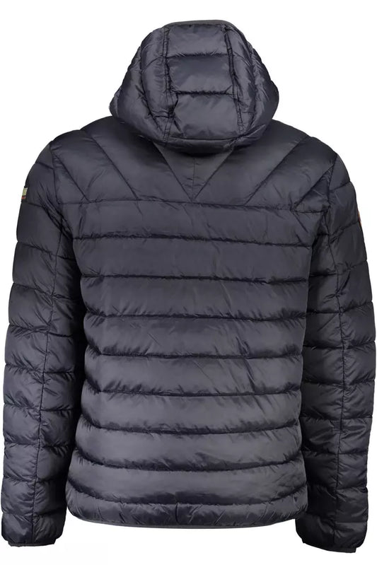 Sleek Polyamide Hooded Jacket for Men